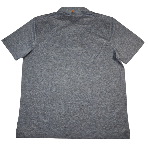 Fundamental Coast Men's Gray Short Sleeve 1/4 Button Polo Shirt, Size XXL - Picture 7 of 9